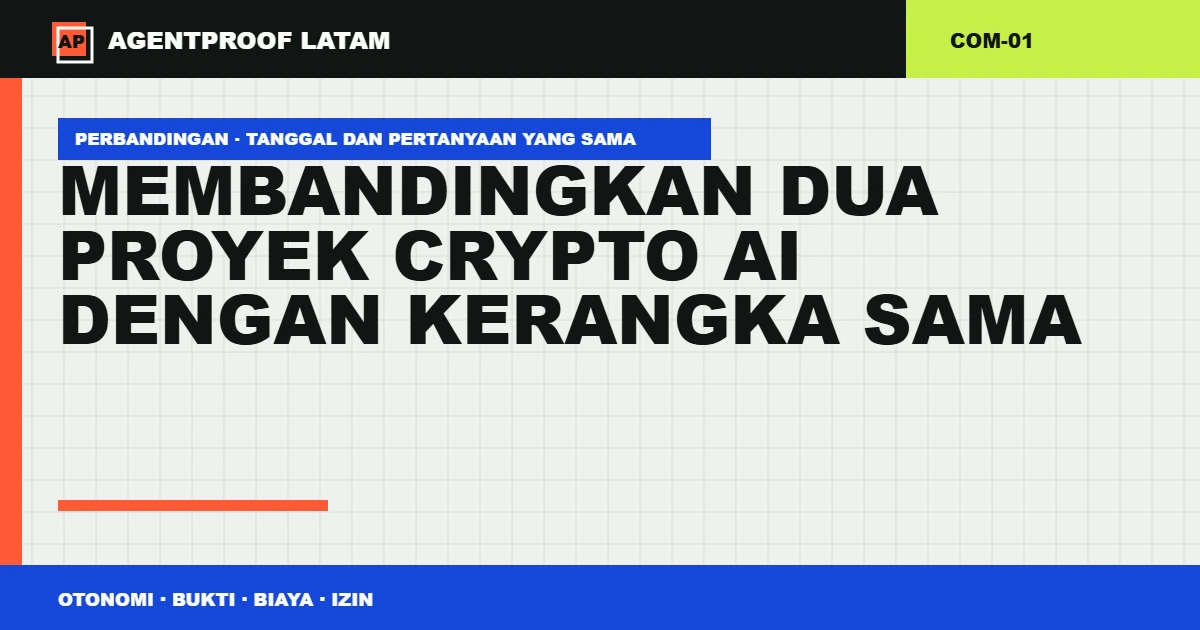 Membandingkan dua proyek Crypto AI dengan kerangka sama
